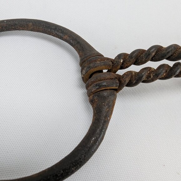 Vintage Rustic Horse Bits Western Decor Lot of 2 Brindle Primitive Home Barn - Picture 7 of 9